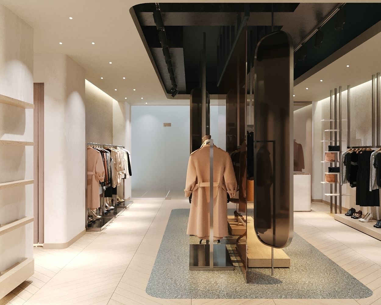 LUXURY CLOTHING STORE INTERIOR DESIGN 3D model_10