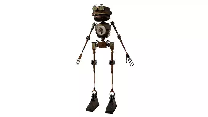 BEN Treasure Planet Robot PBR Low-poly 3D model