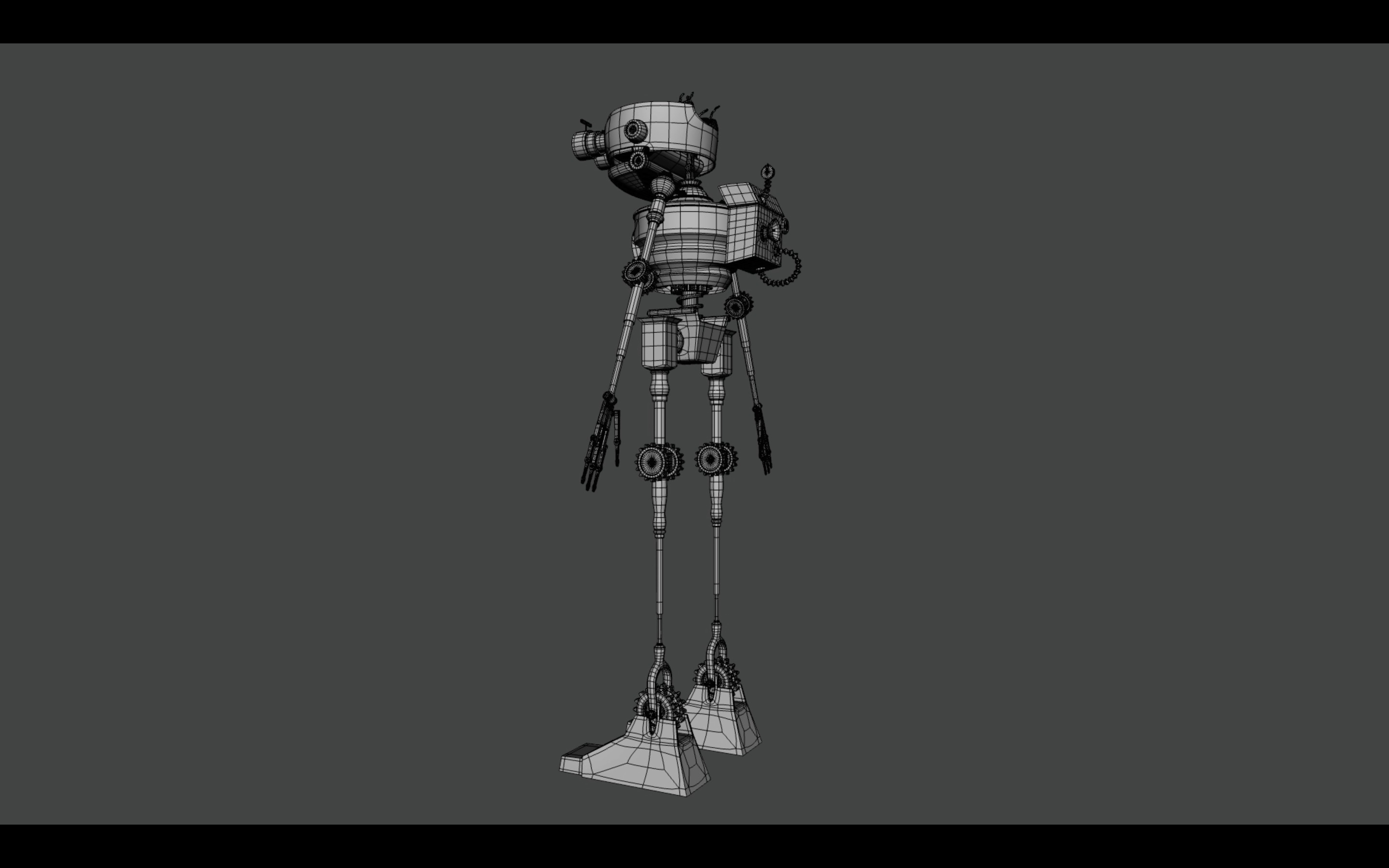 BEN Treasure Planet Robot PBR Low-poly 3D model_8