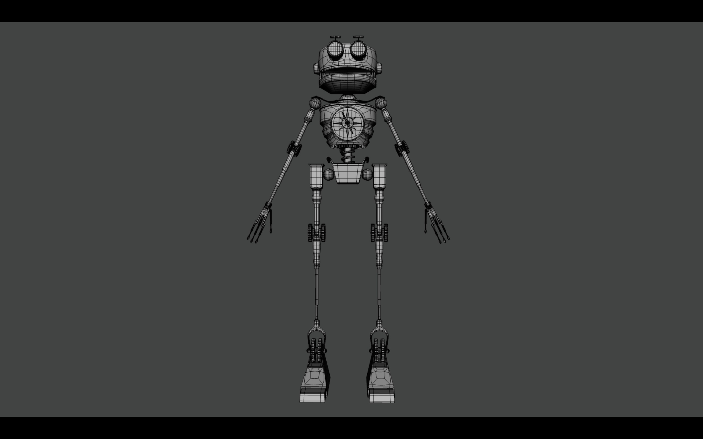 BEN Treasure Planet Robot PBR Low-poly 3D model_7