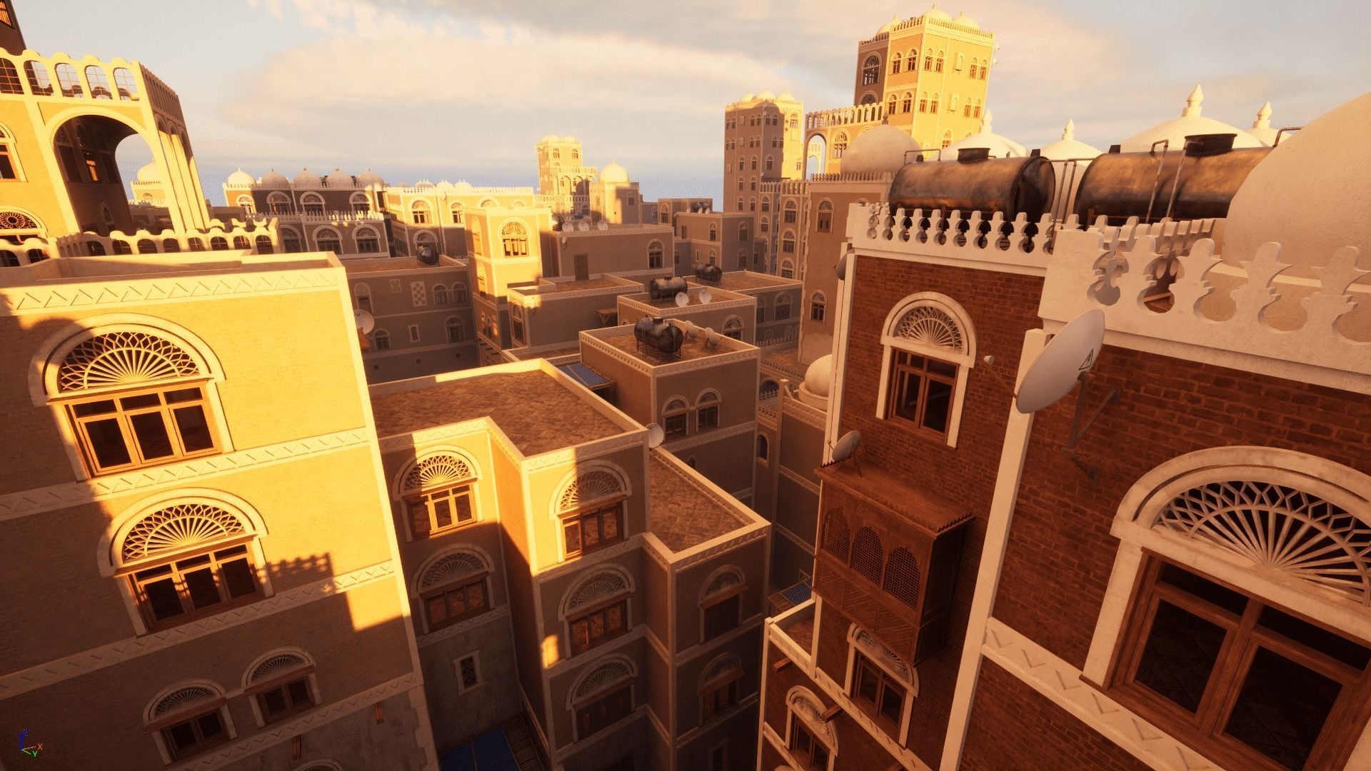 Yemen Buildings Modular Collection Low-poly 3D model_13