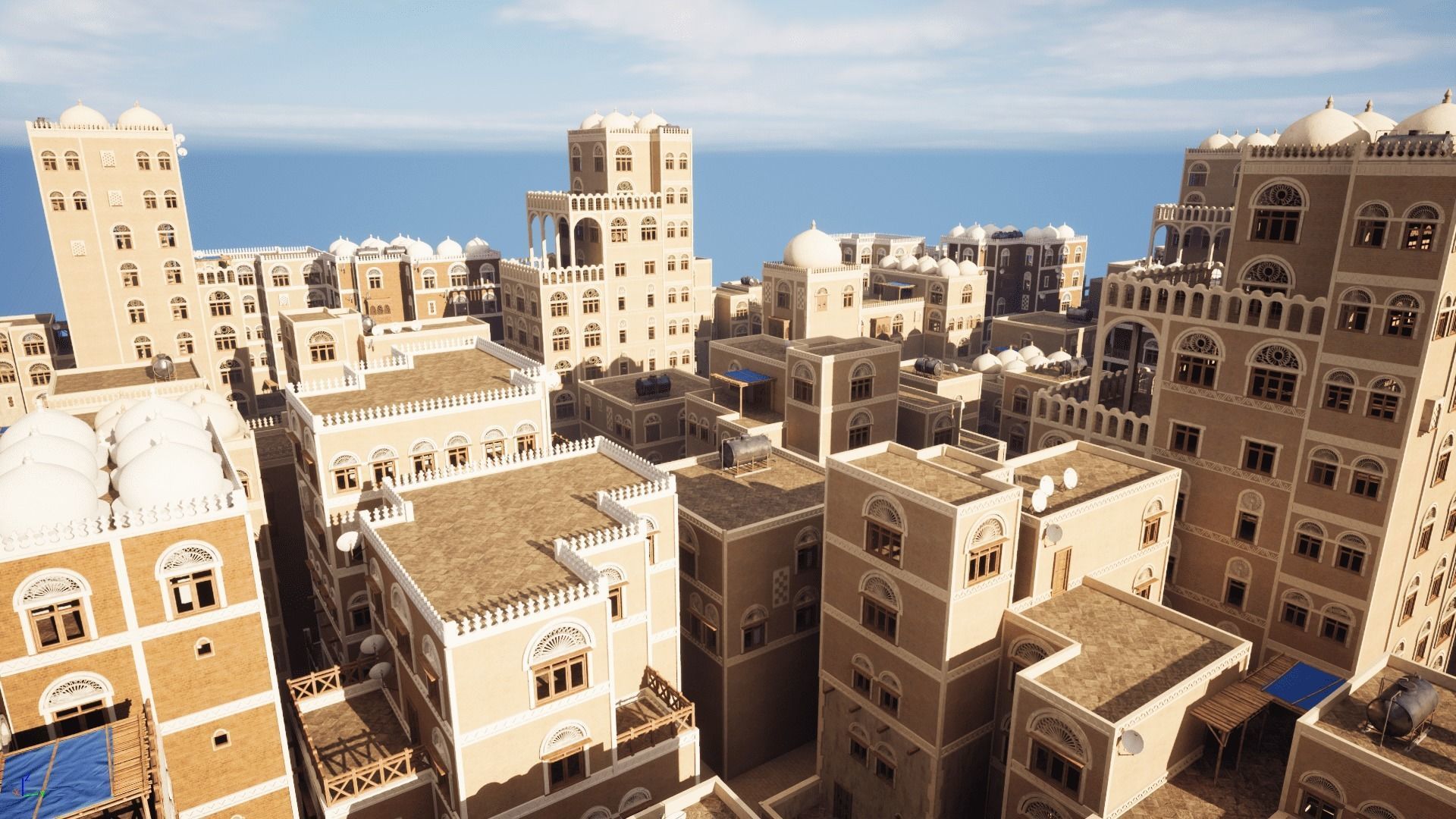Yemen Buildings Modular Collection Low-poly 3D model_5