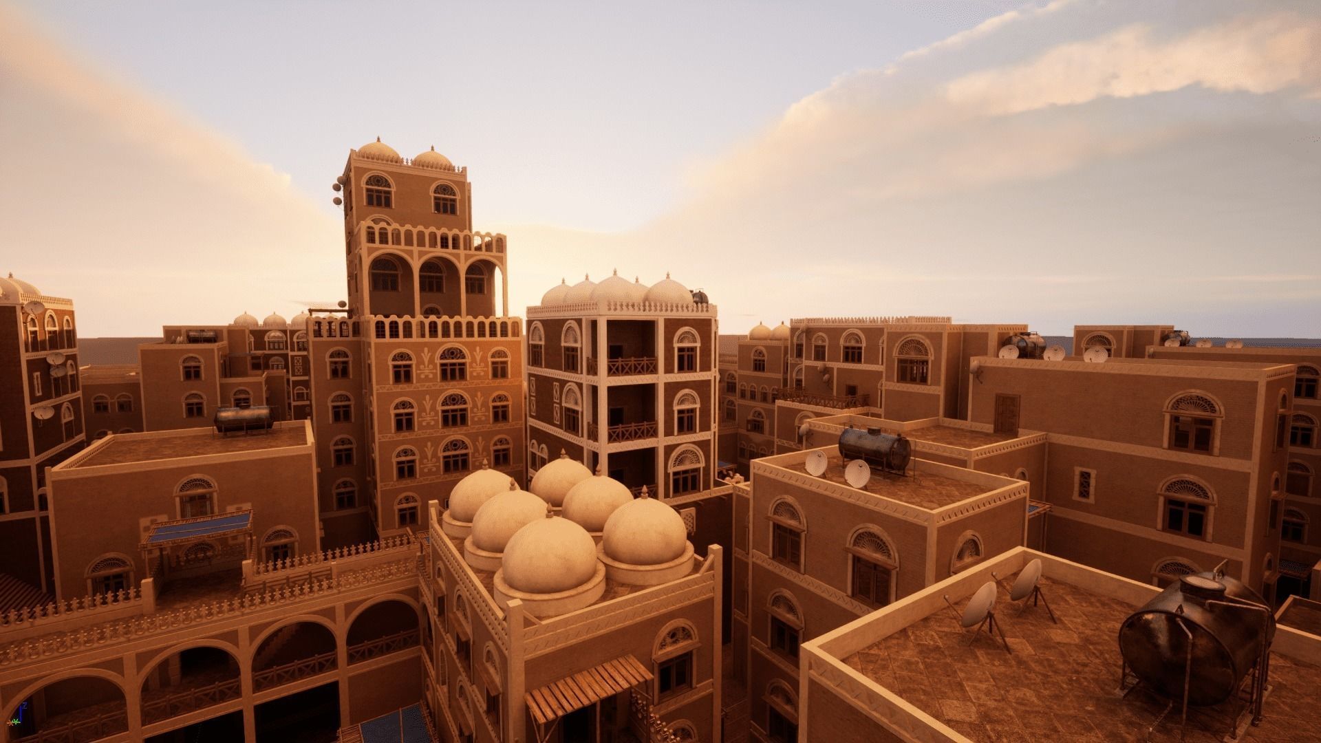 Yemen Buildings Modular Collection Low-poly 3D model_10