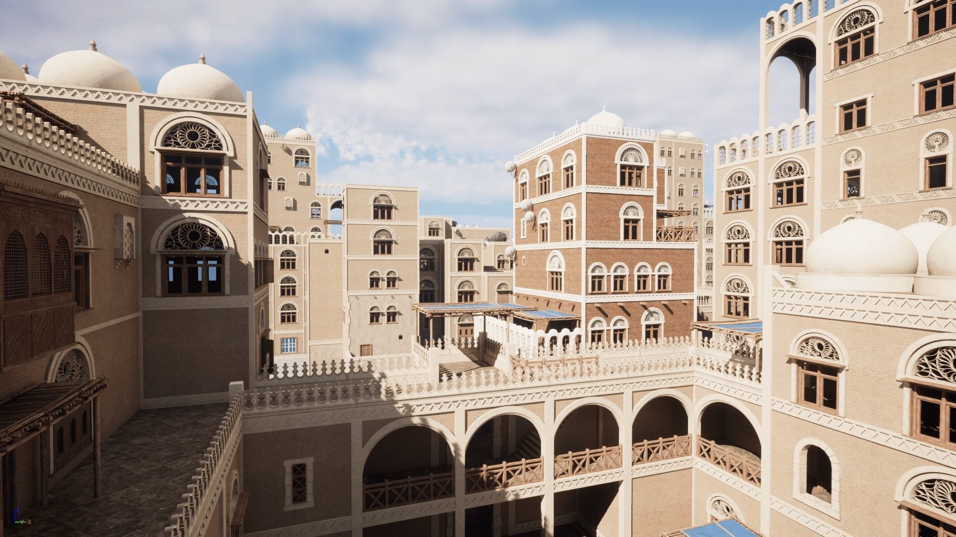 Yemen Buildings Modular Collection Low-poly 3D model_11