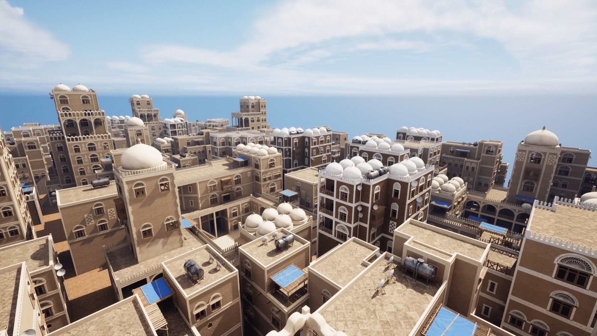 Yemen Buildings Modular Collection Low-poly 3D model_18