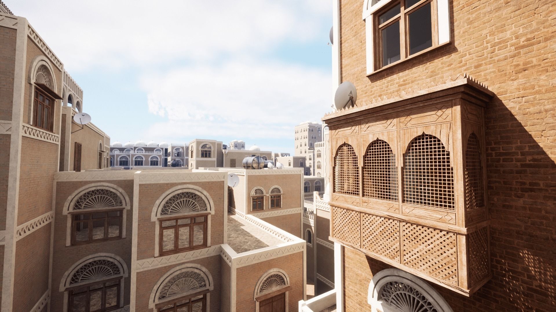 Yemen Buildings Modular Collection Low-poly 3D model_15