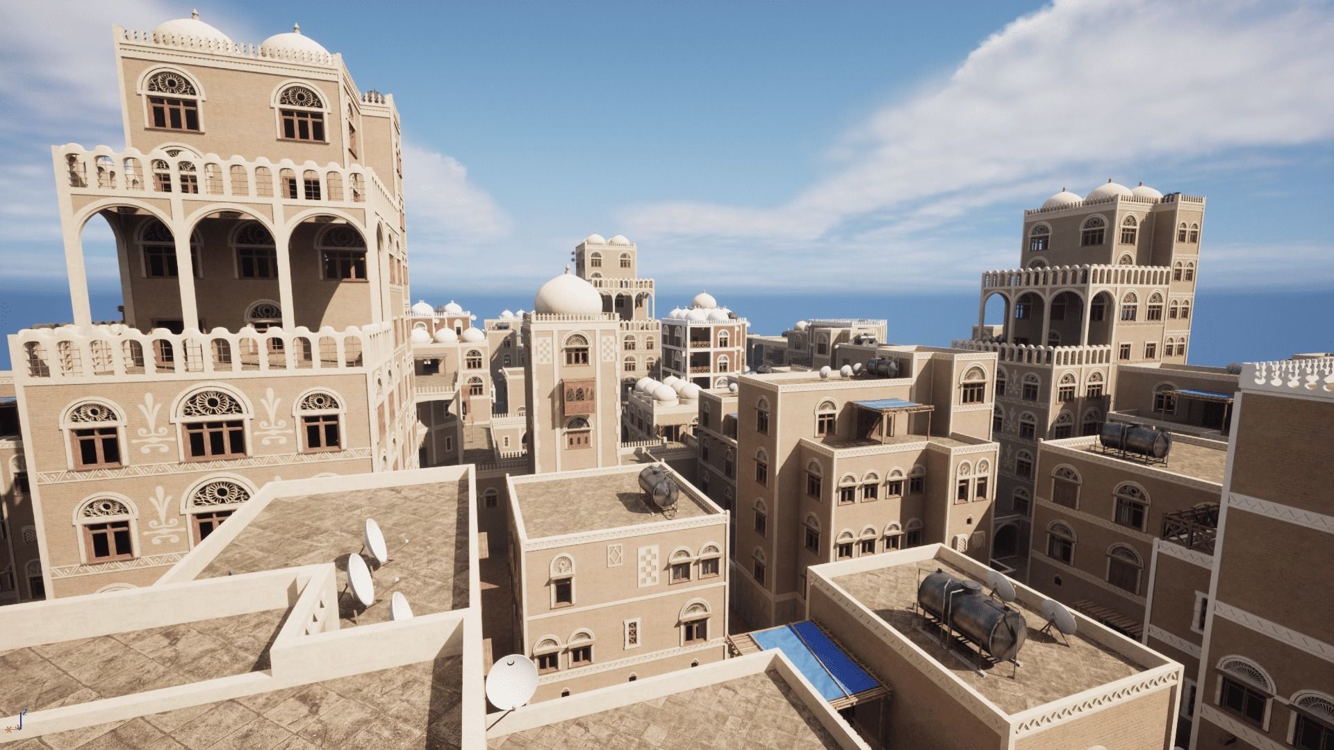 Yemen Buildings Modular Collection Low-poly 3D model_14