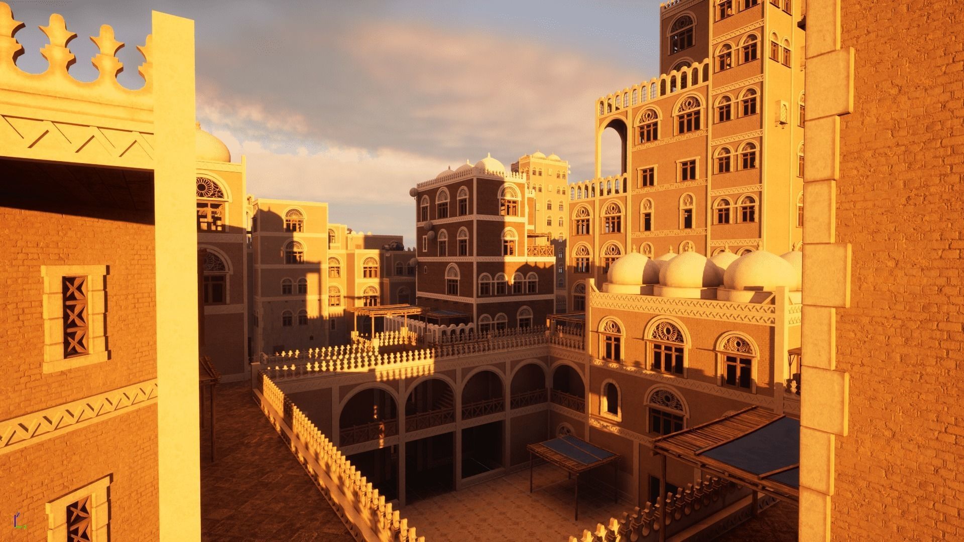 Yemen Buildings Modular Collection Low-poly 3D model_20