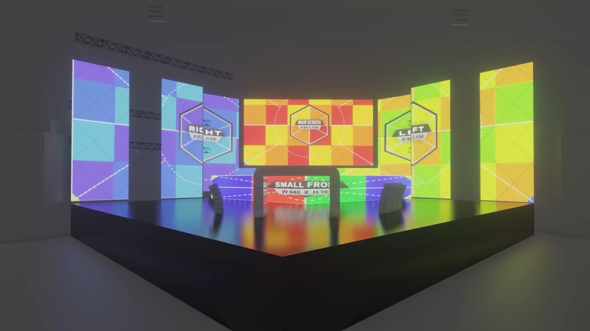 Dj Stage for Visual Mapping 3D model_0