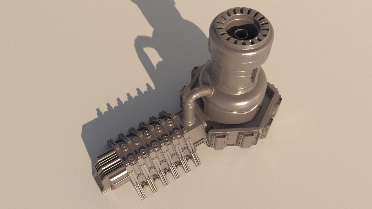 SCI-FI STORAGE TANK for 3Dprint 3D print model_1