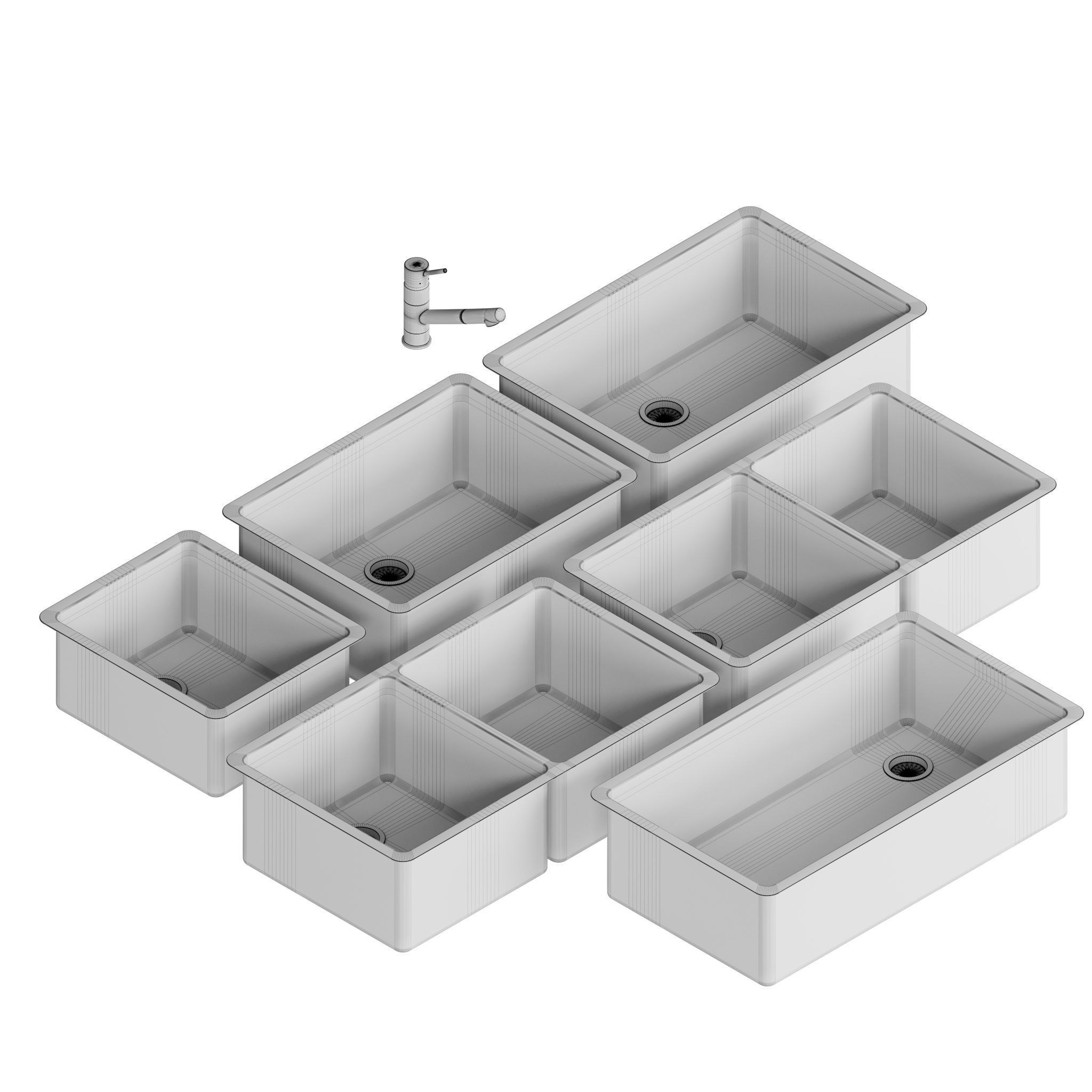 Blanco Formera Bar 25-28-33-44 Double and Kano-S 3D model_16
