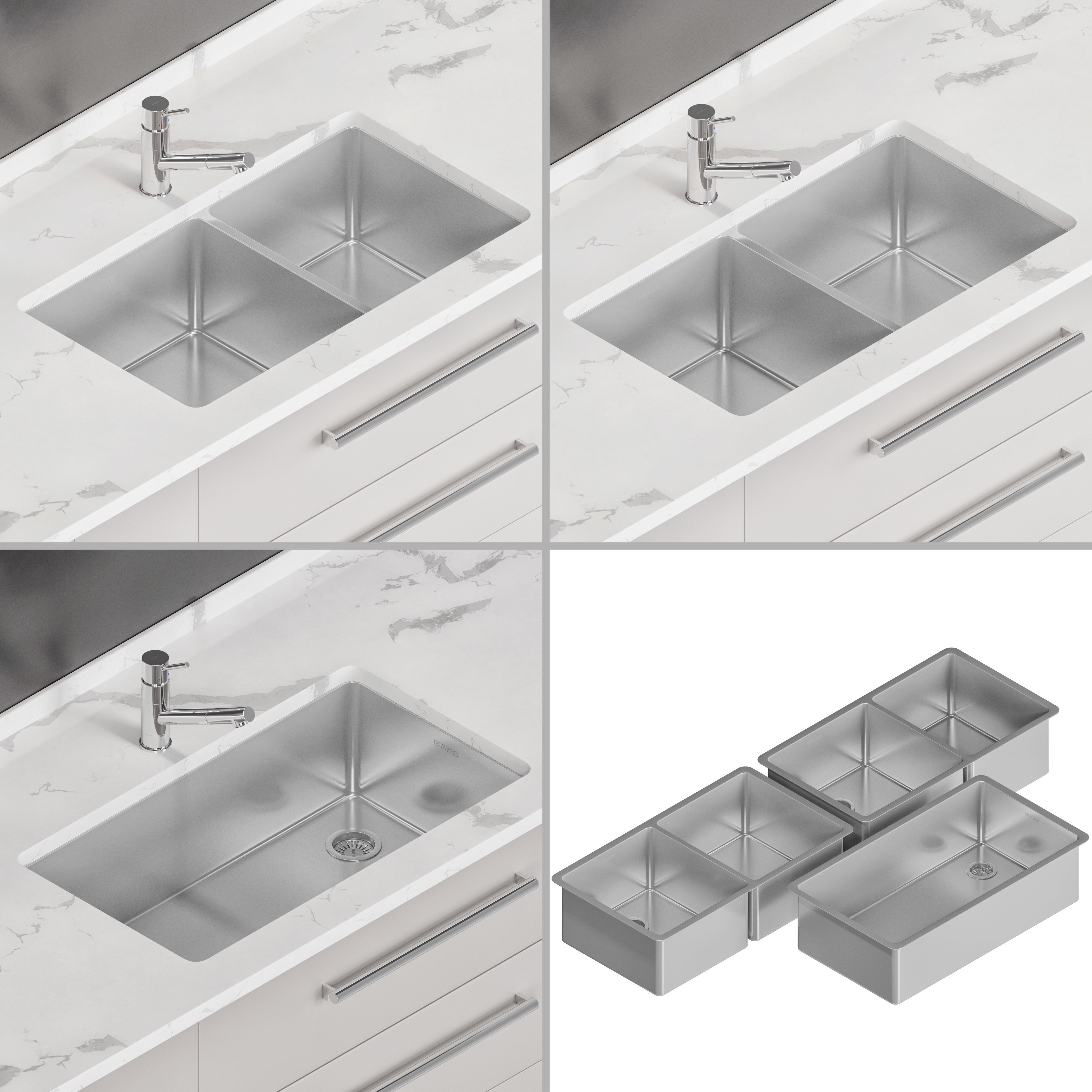 Blanco Formera Bar 25-28-33-44 Double and Kano-S 3D model_8