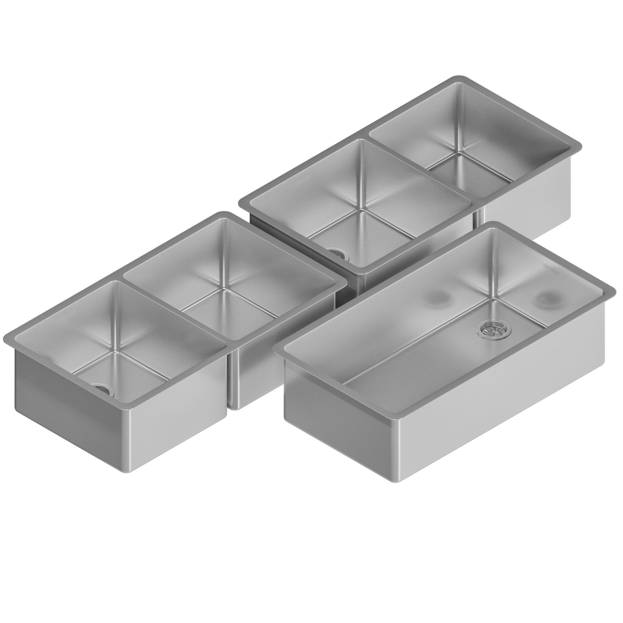 Blanco Formera Bar 25-28-33-44 Double and Kano-S 3D model_7