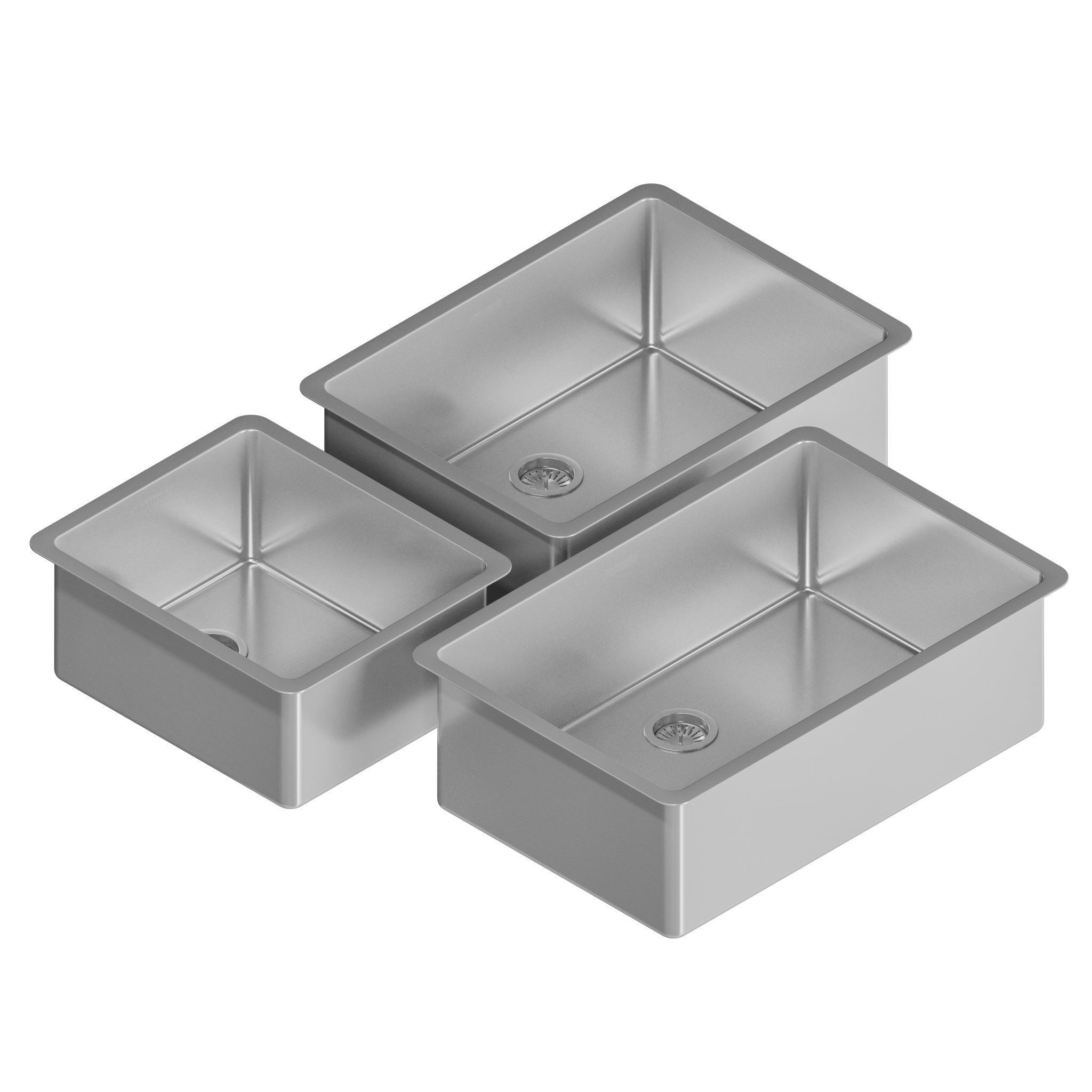 Blanco Formera Bar 25-28-33-44 Double and Kano-S 3D model_2