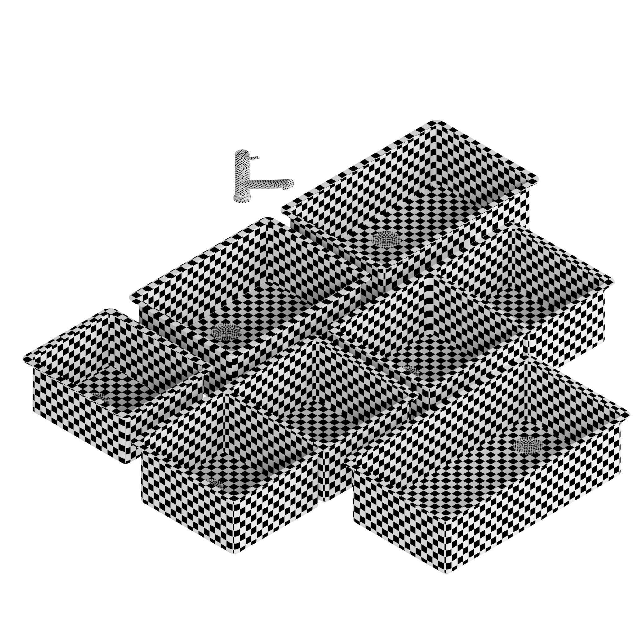 Blanco Formera Bar 25-28-33-44 Double and Kano-S 3D model_17