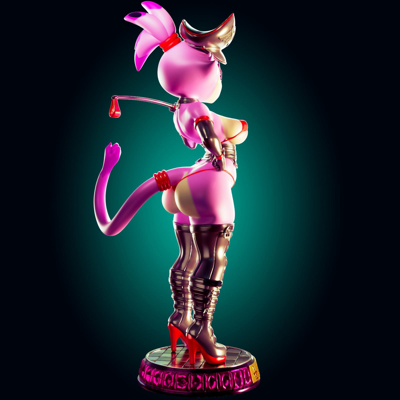 BLAZE THE CAT ULTRA THICC 3D PRINT MODEL 3D print model_2