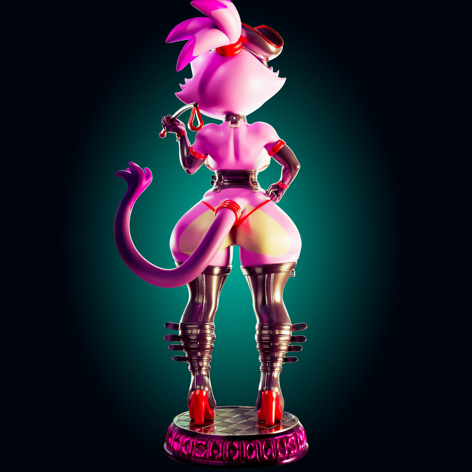BLAZE THE CAT ULTRA THICC 3D PRINT MODEL 3D print model_3