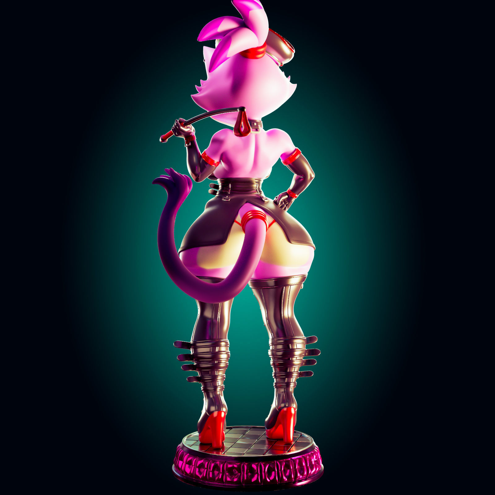 BLAZE THE CAT ULTRA THICC 3D PRINT MODEL 3D print model_10