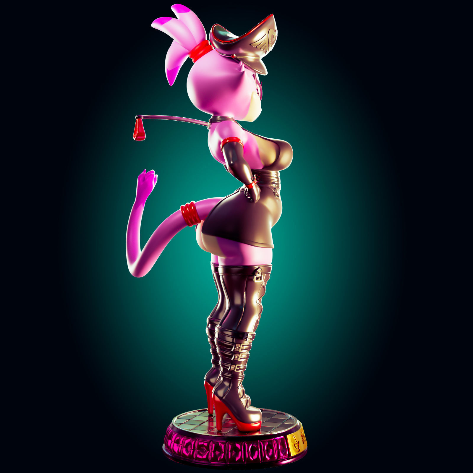 BLAZE THE CAT ULTRA THICC 3D PRINT MODEL 3D print model_8