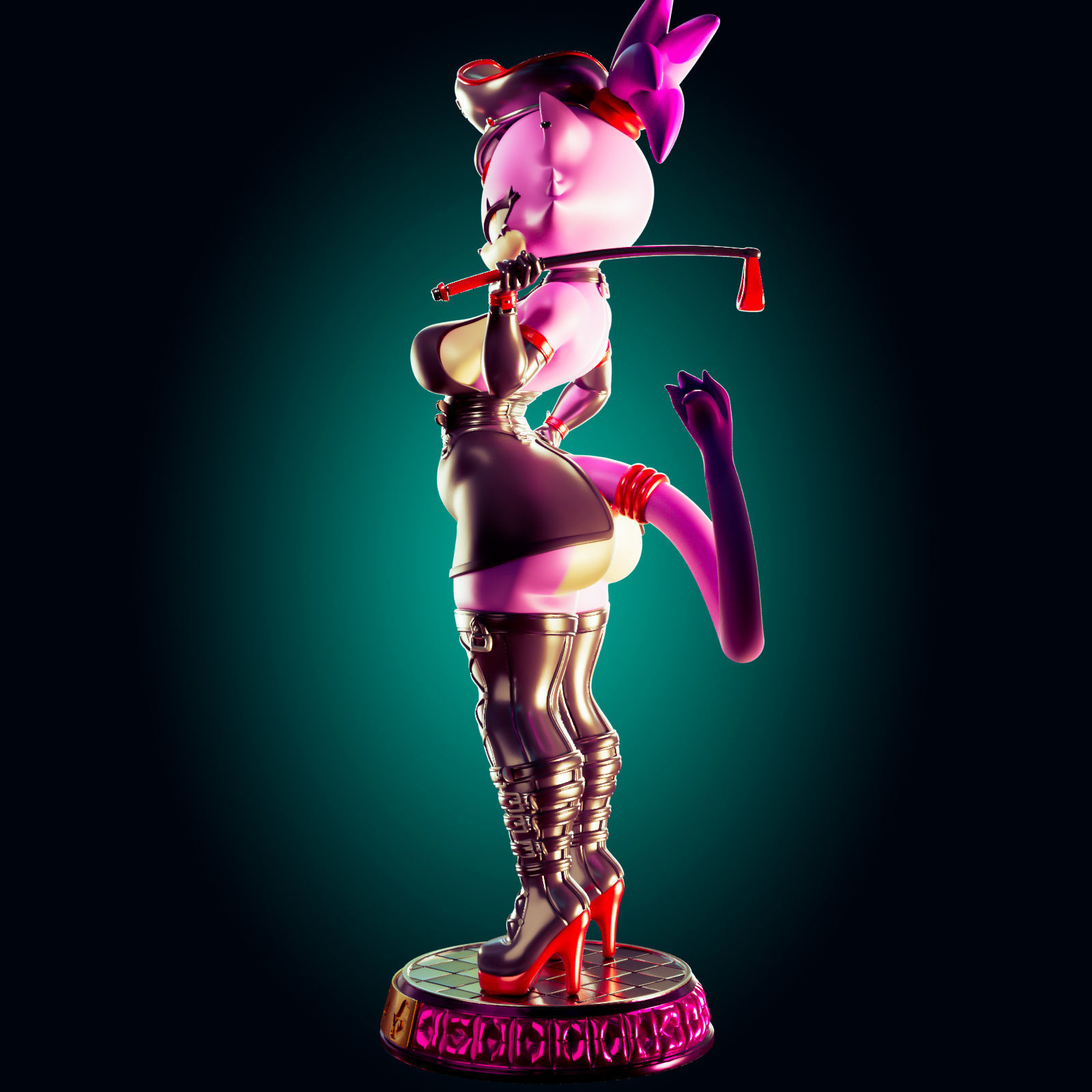 BLAZE THE CAT ULTRA THICC 3D PRINT MODEL 3D print model_11