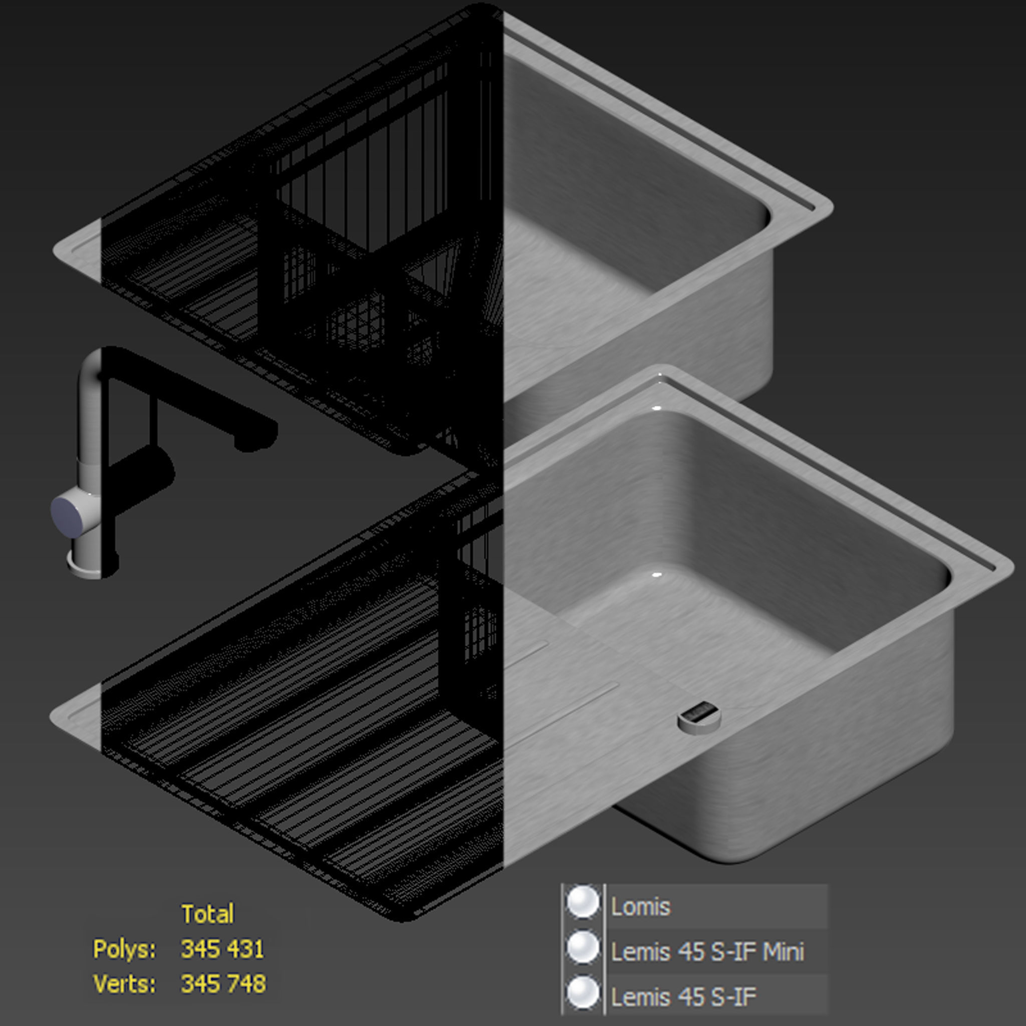 Blanco Lemis 45 S-IF Mini and Blanco Lomis 3D model_12