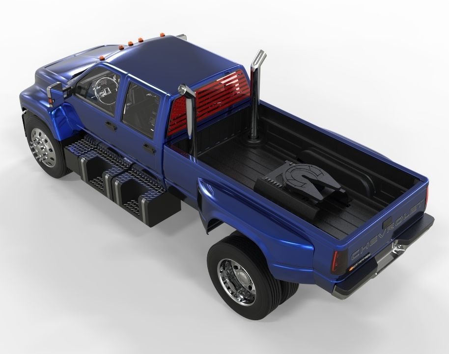 Diesel Truck 1998 Version Dually 3D model_5