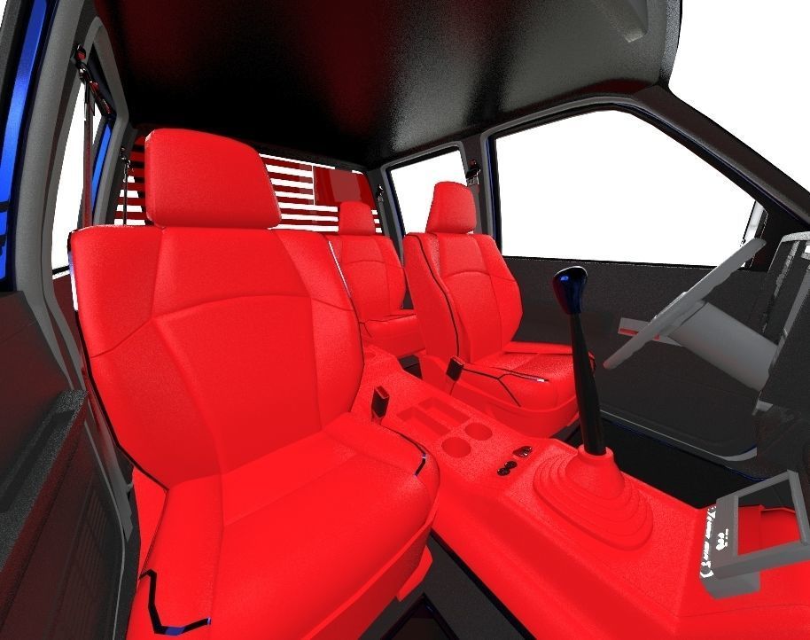 Diesel Truck 1998 Version Dually 3D model_8