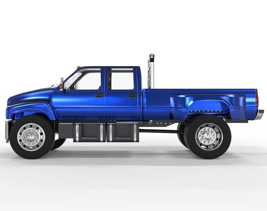 Diesel Truck 1998 Version Dually 3D model_1