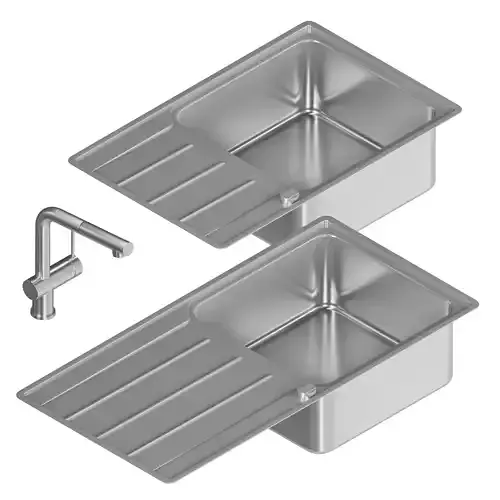 Blanco Lemis 6 XL-S-IF and Blanco Lomis-S 3D model