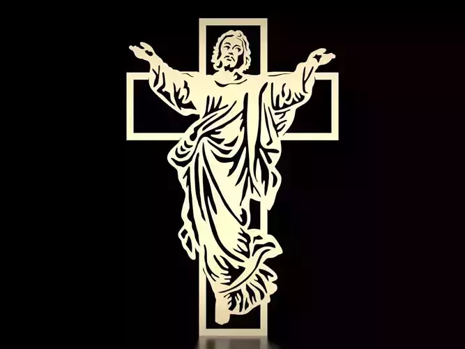 Jesus pendant 3D print model