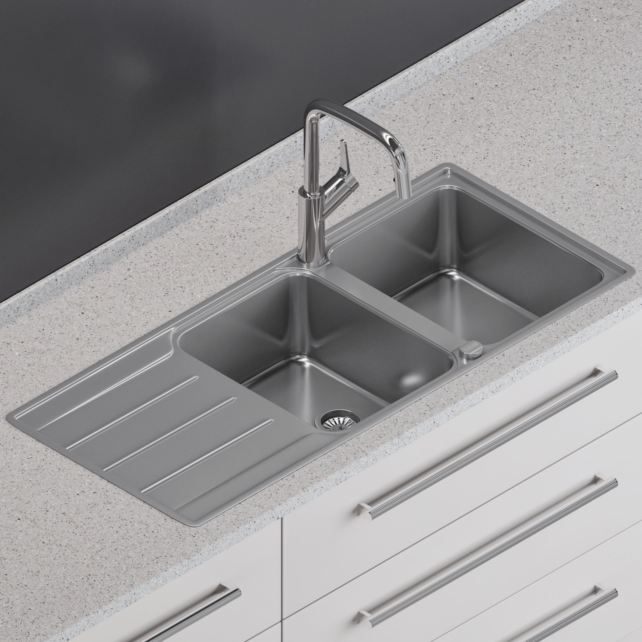 Blanco Lemis XL 8 S-IF and Blanco Jurena-S 3D model_5