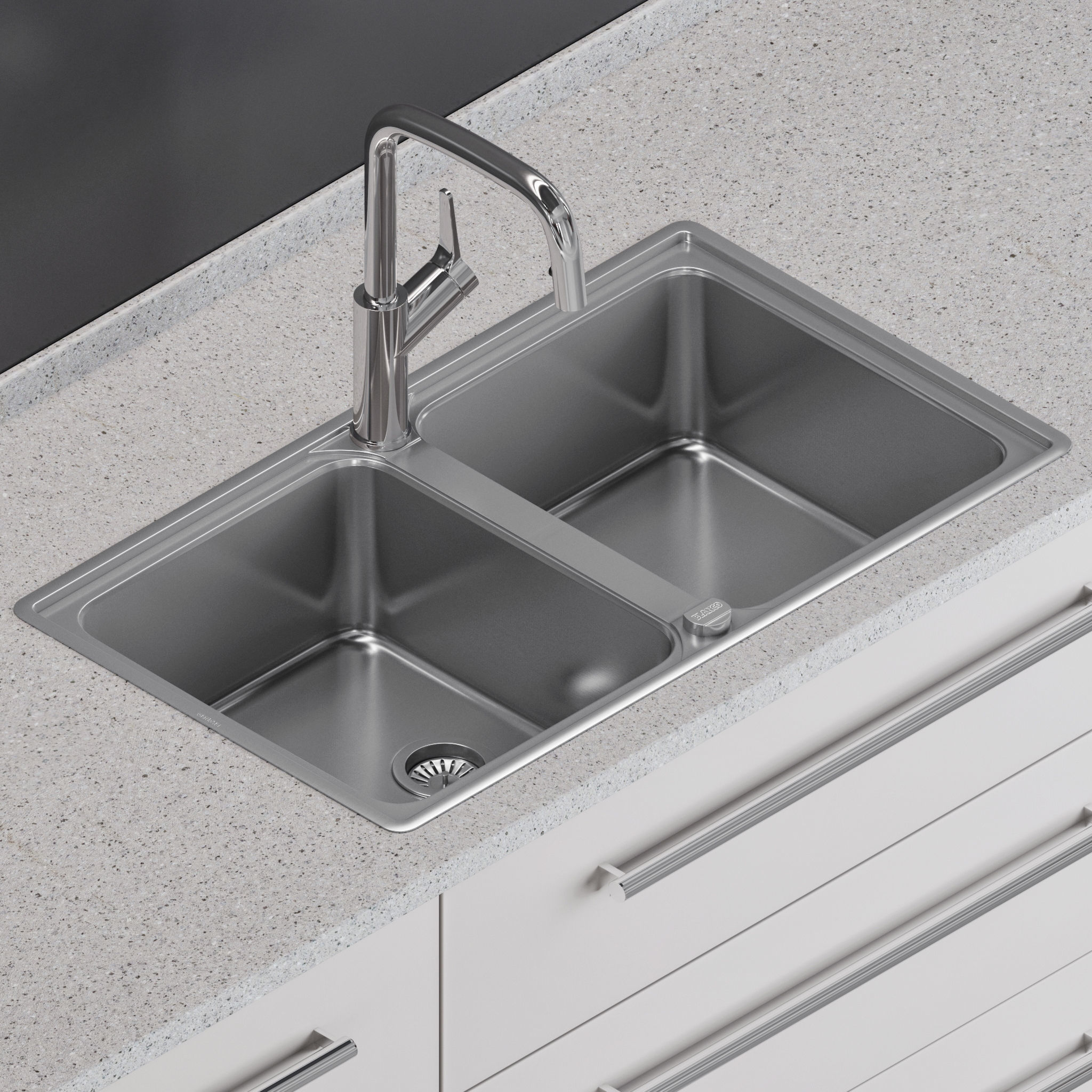 Blanco Lemis XL 8 S-IF and Blanco Jurena-S 3D model_4