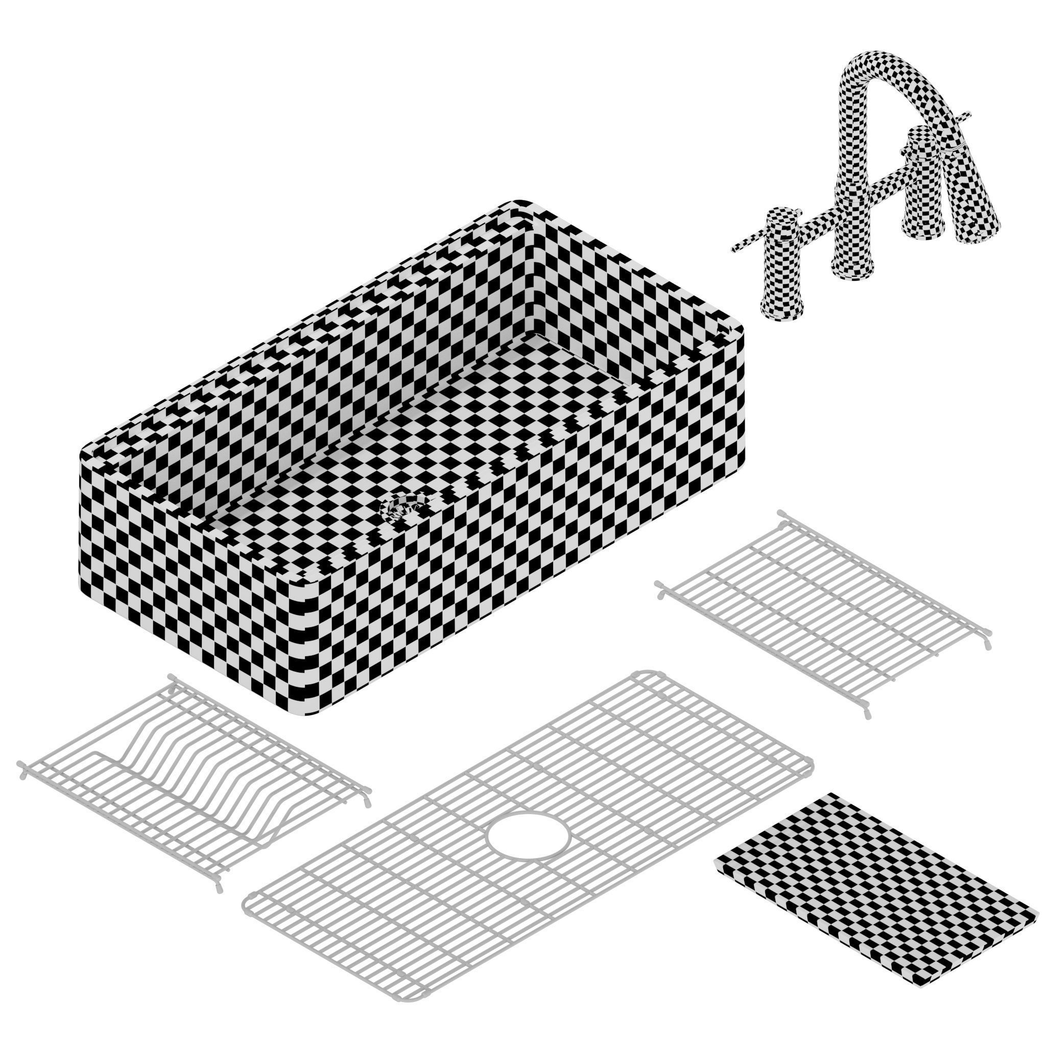 Blanco Profina and Blanco Empressa Bridge 3D model_10