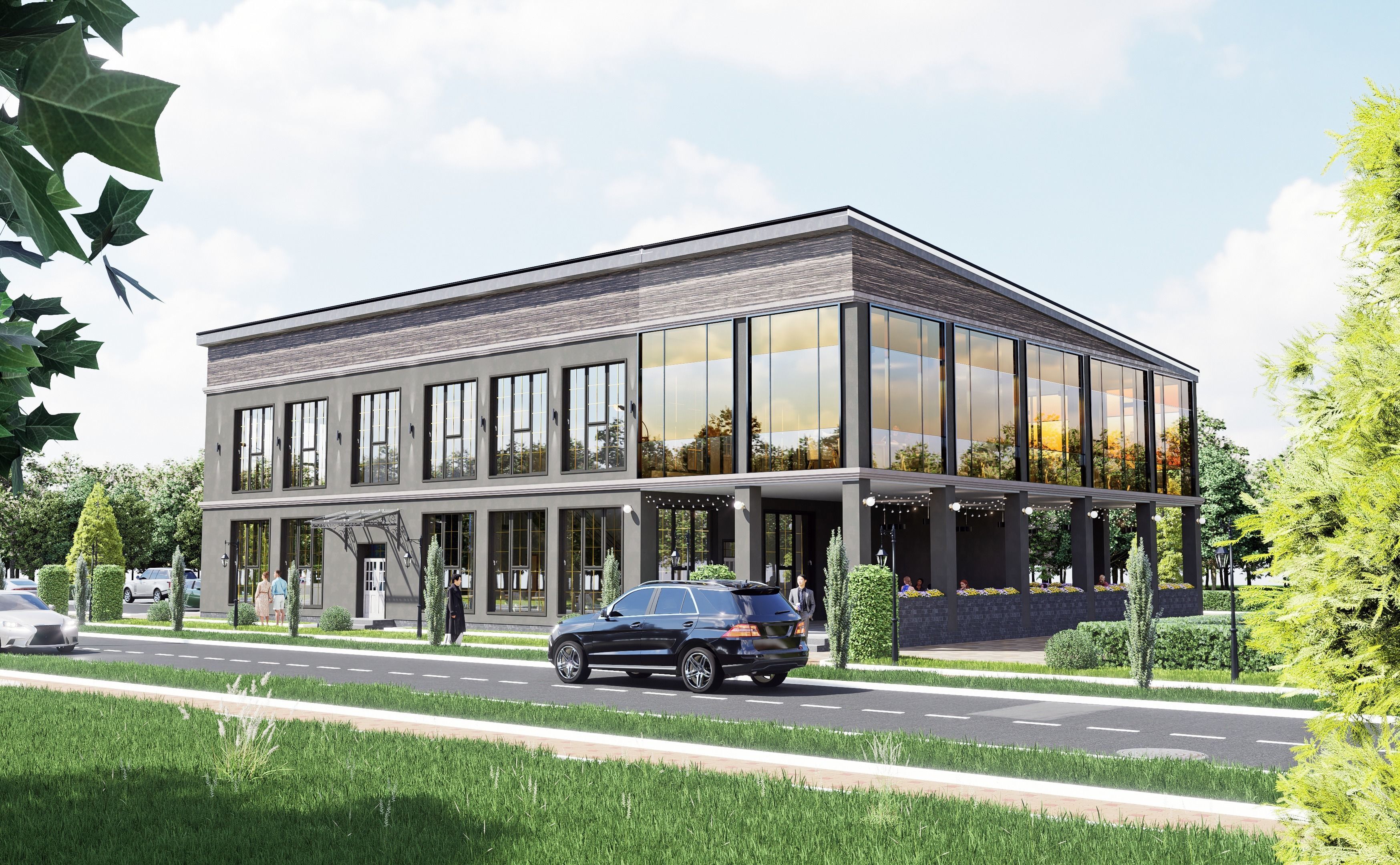 Restaurant 3D model_6