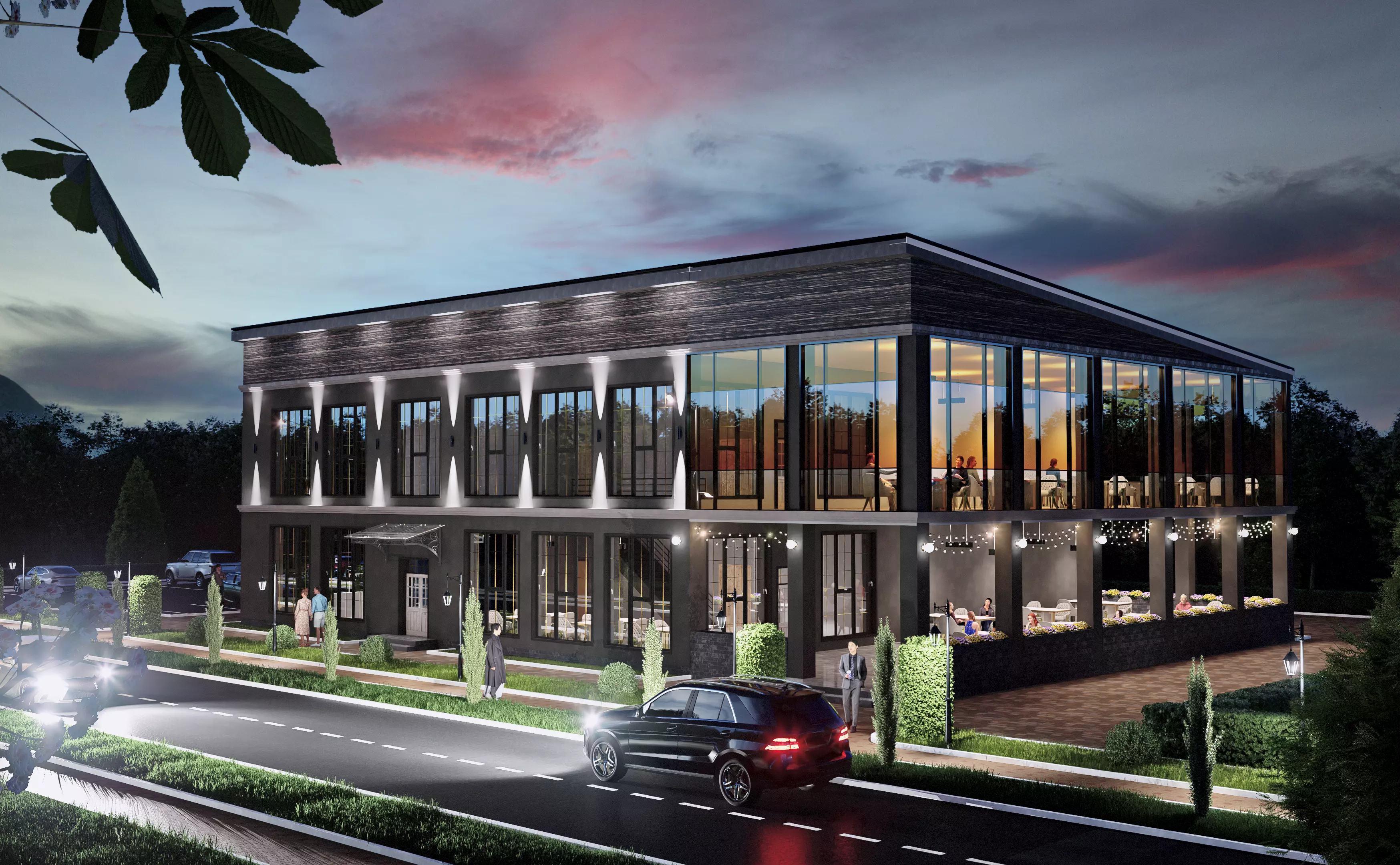 Restaurant 3D model_0