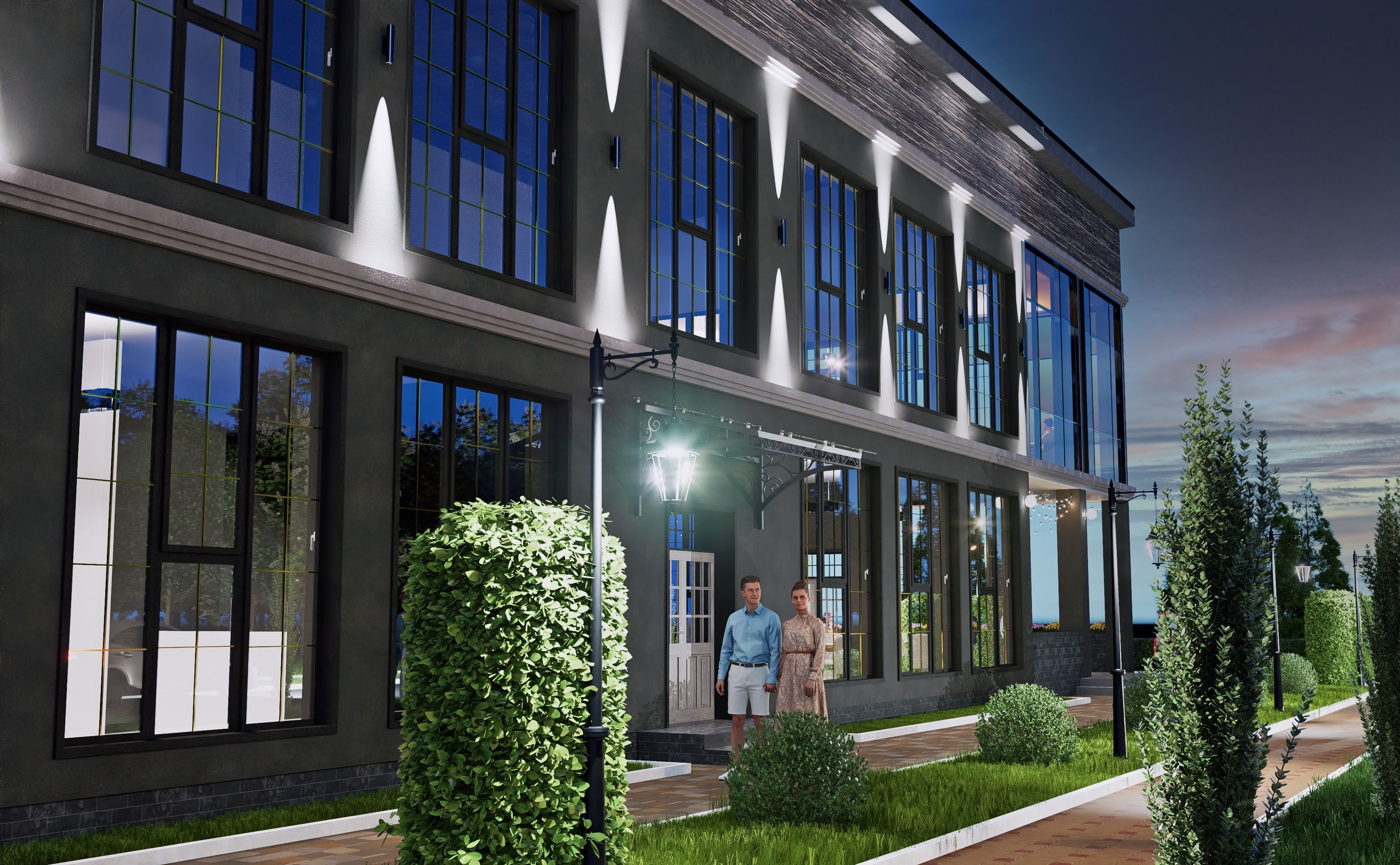 Restaurant 3D model_3