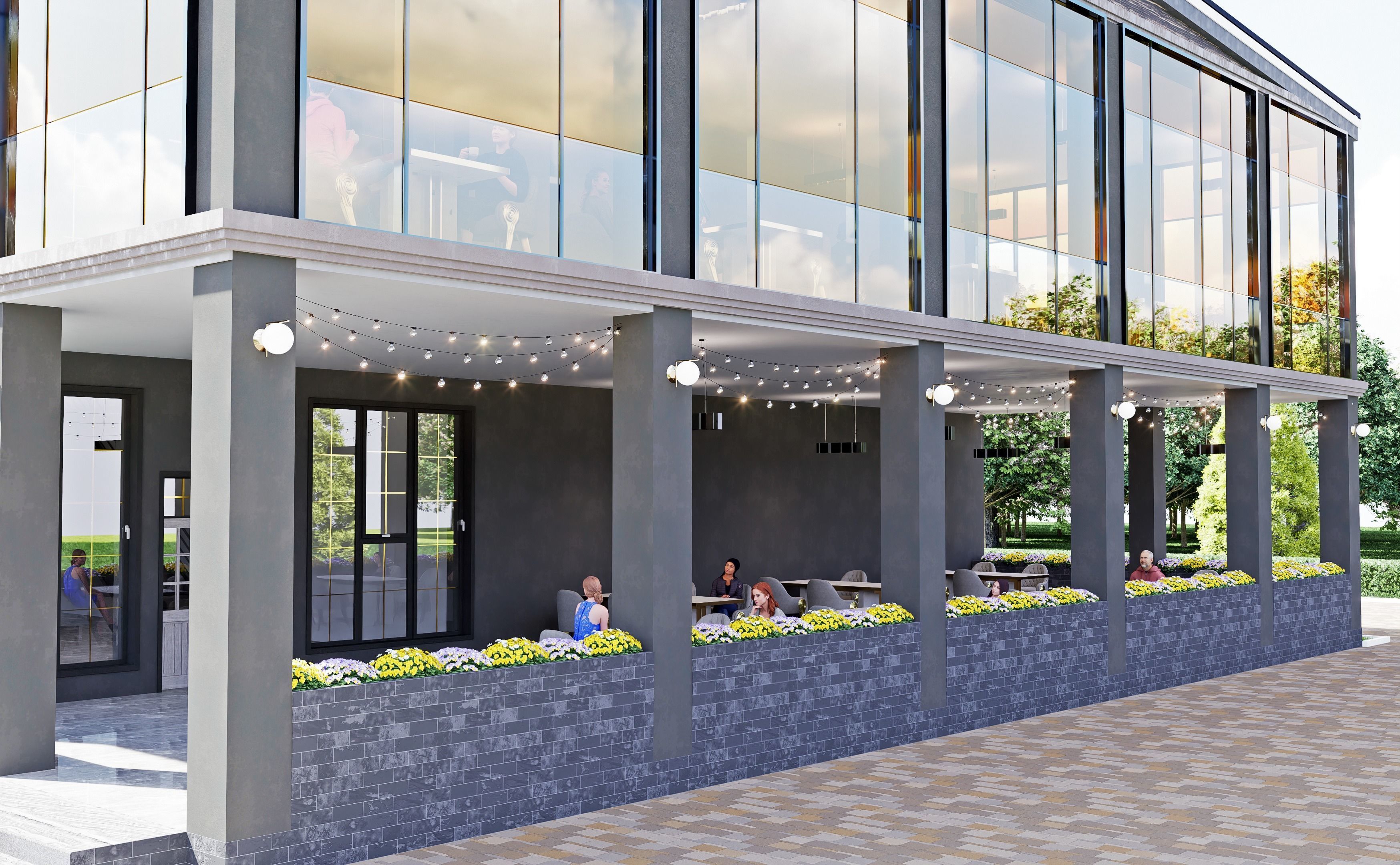 Restaurant 3D model_4