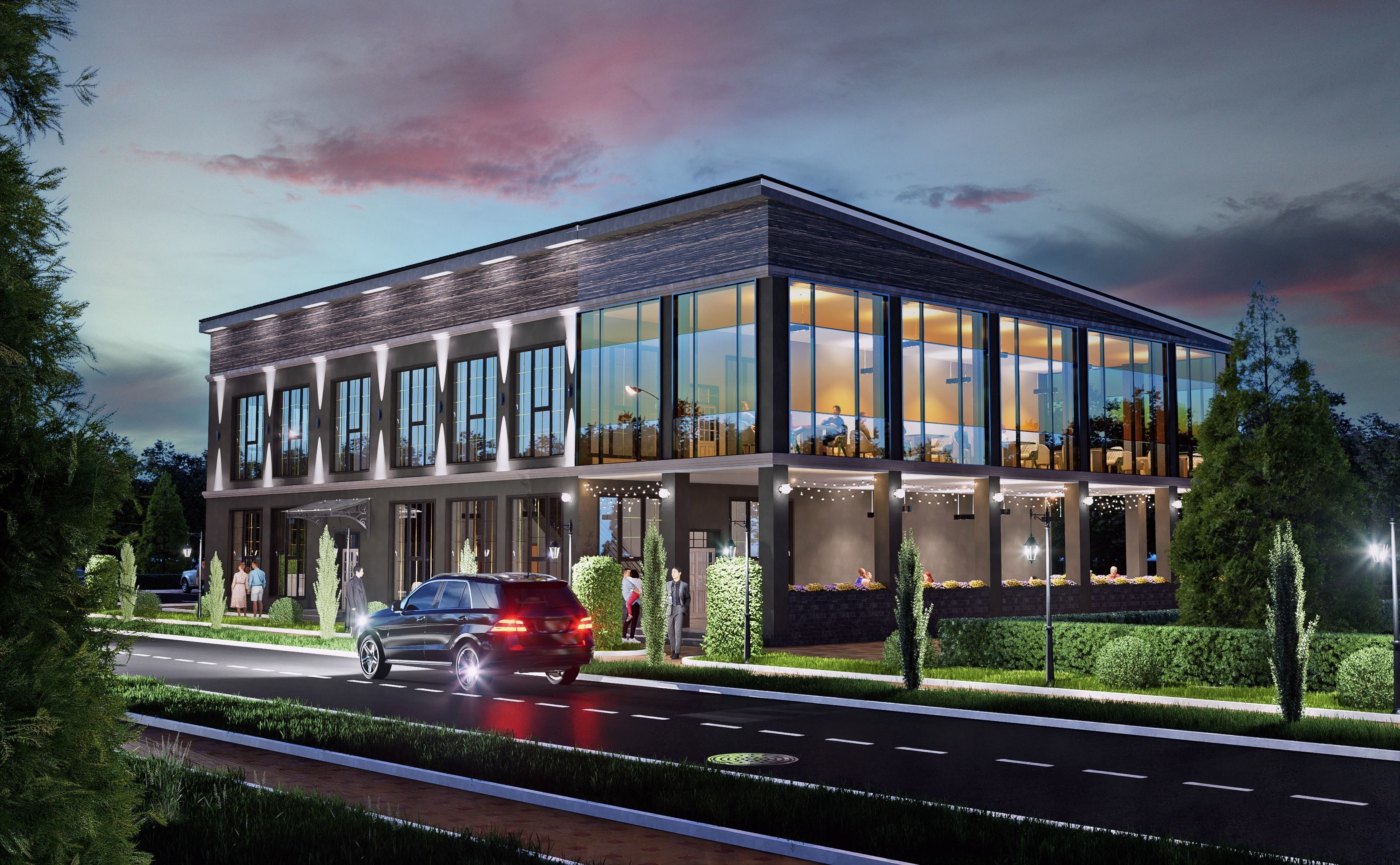 Restaurant 3D model_8