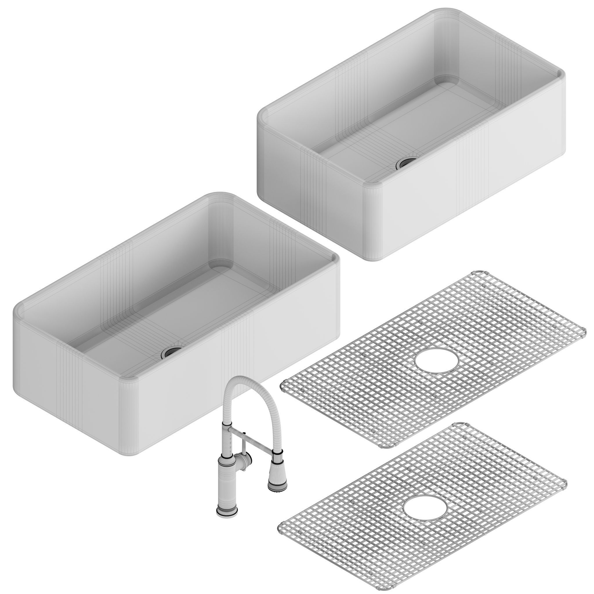 Blanco Cerana and Blanco Empressa Semi Pro 3D model_14