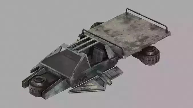 Ute Speeder Variant A - Star Wars Downunder Low-poly 3D model