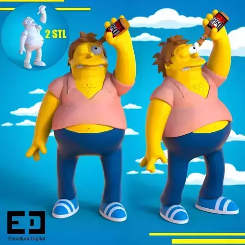 Barney Gumble - The Simpsons 3D print model
