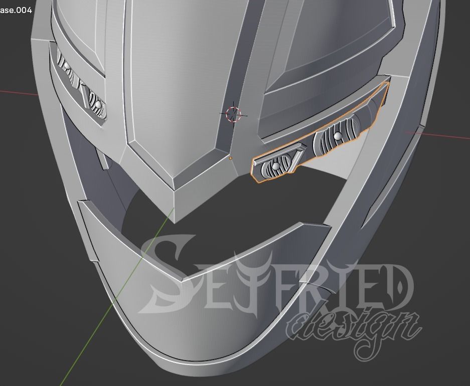Mashin Sentai Kiramager Kira Red cosplay helmet STL file 3D print model_14