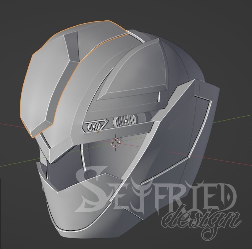 Mashin Sentai Kiramager Kira Red cosplay helmet STL file 3D print model_13