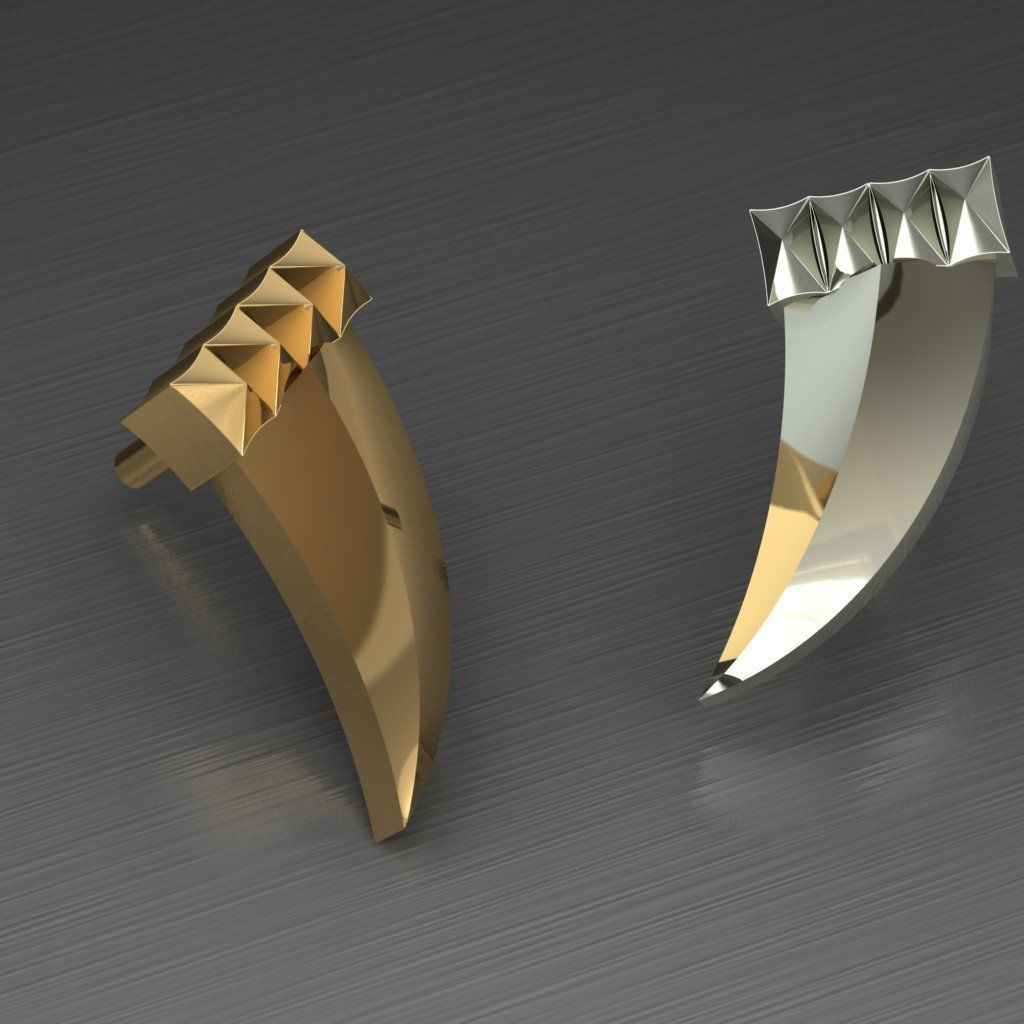 Piercing Diamond Setting 8 Pieces 3D print model 3D print model_4