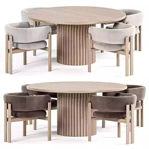 Bakergo Dining Table Bay Chair