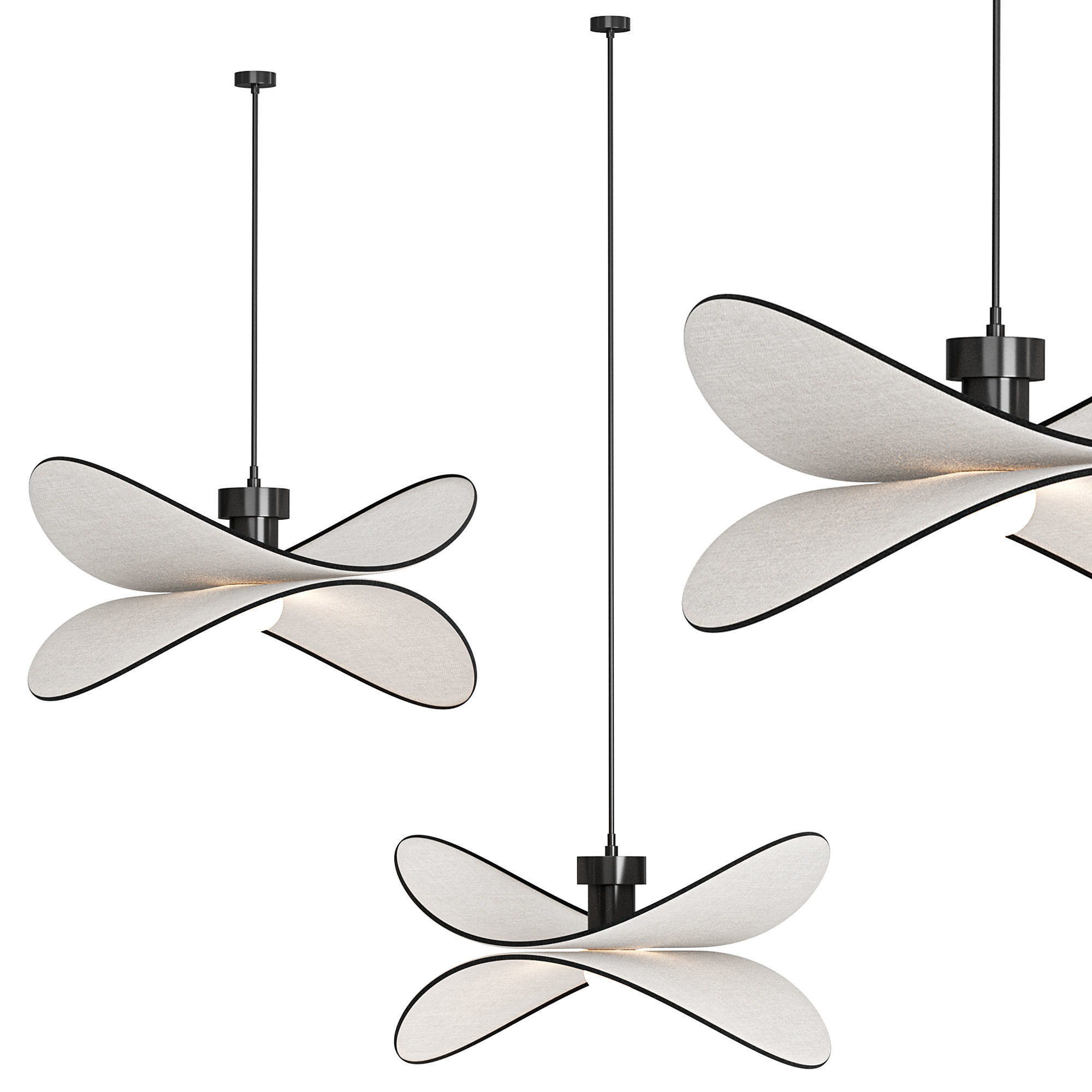 Petalo Pendant Lamp 3D model_5