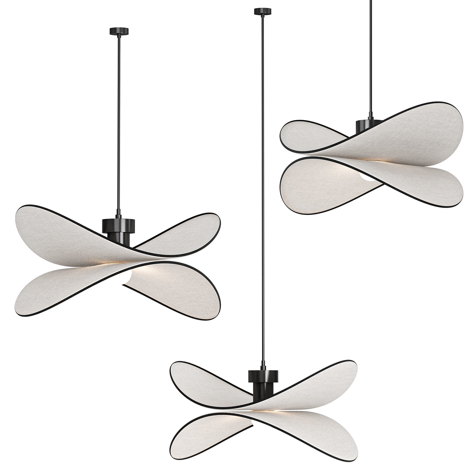 Petalo Pendant Lamp 3D model_2