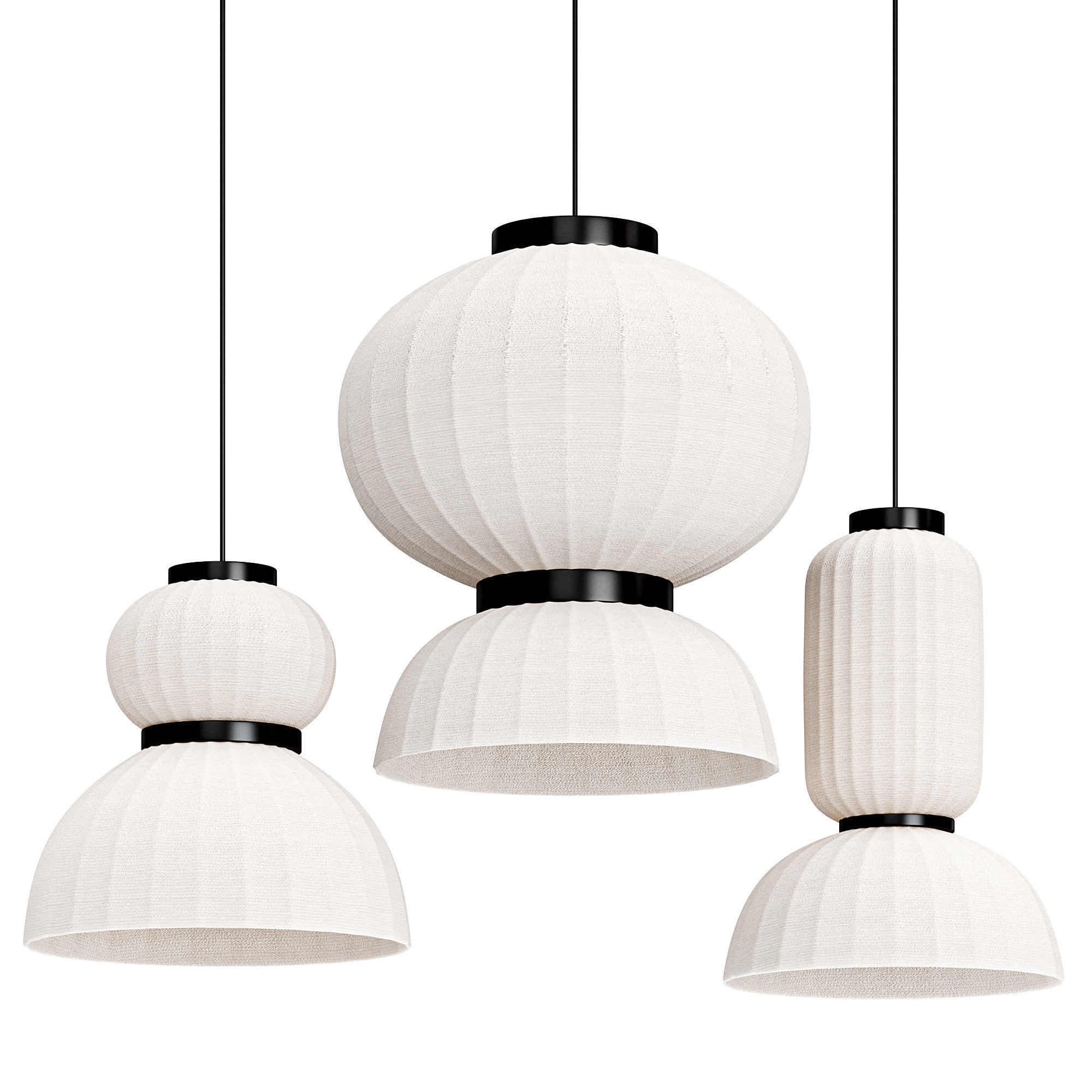 Renne Pendant Lights by Lightzey 3D model_7