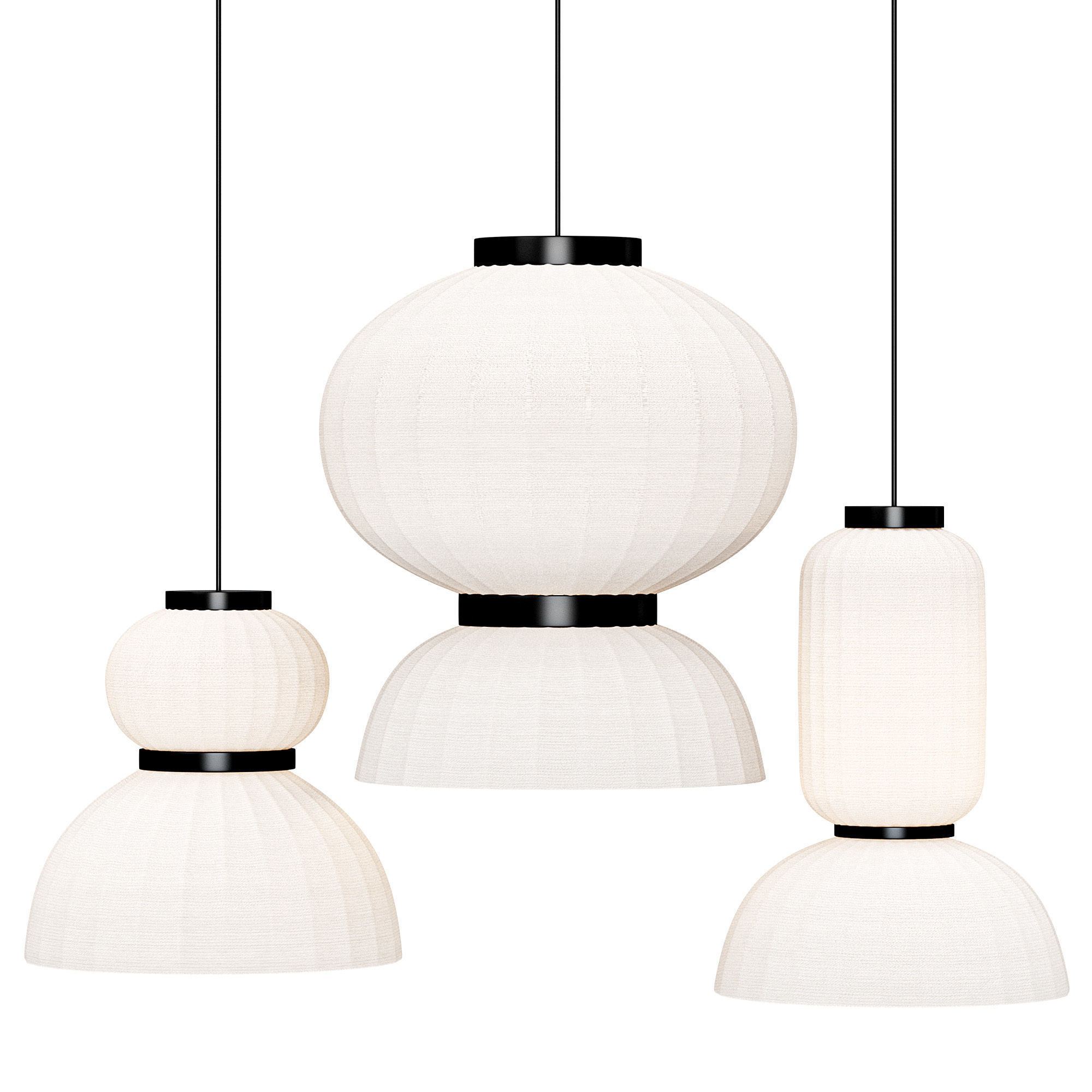 Renne Pendant Lights by Lightzey 3D model_1