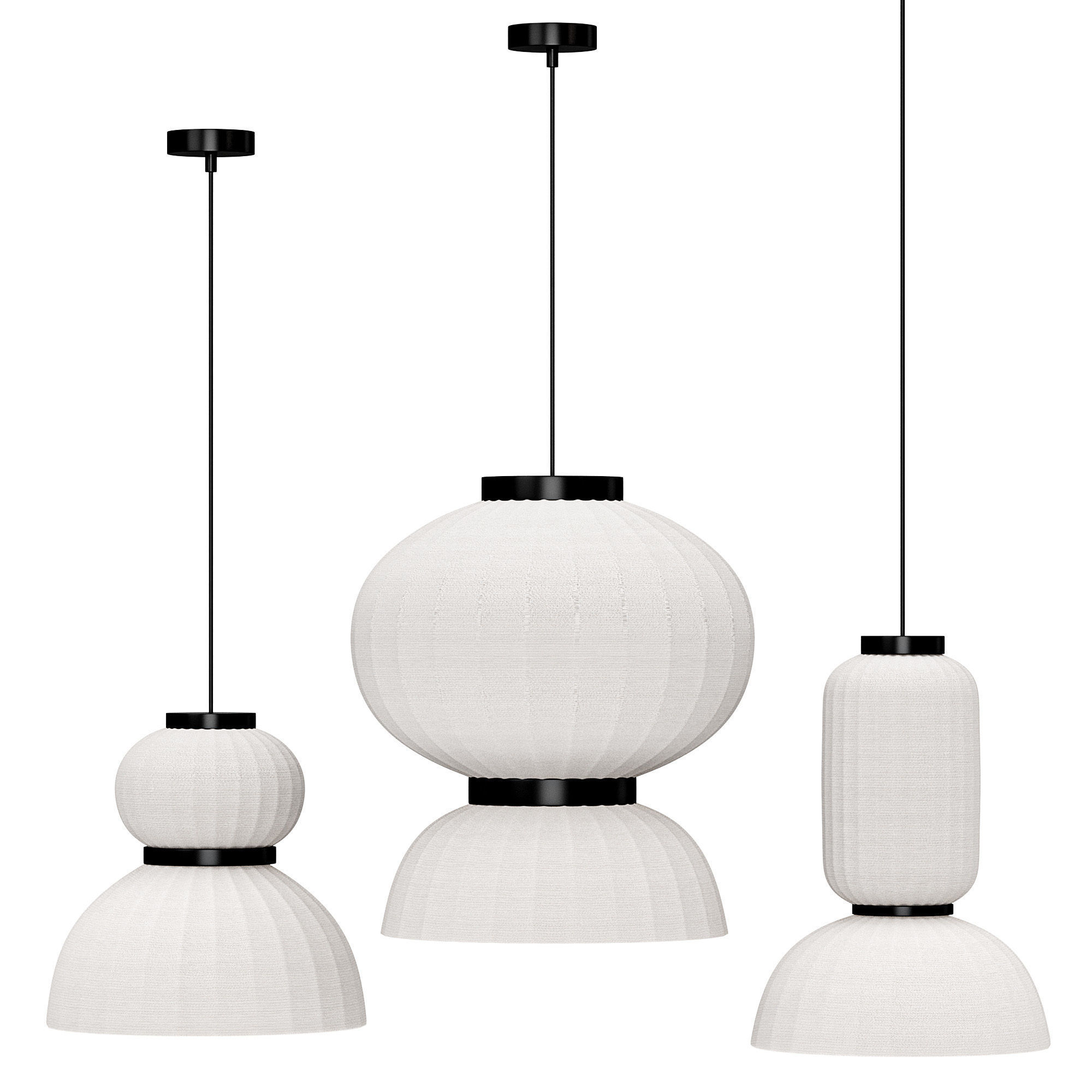 Renne Pendant Lights by Lightzey 3D model_4